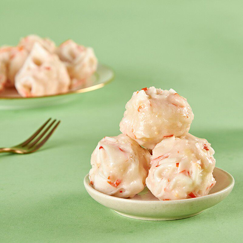 虾球安井速冻食品龙虾球食材冷冻仿龙专用烤干鱼丸