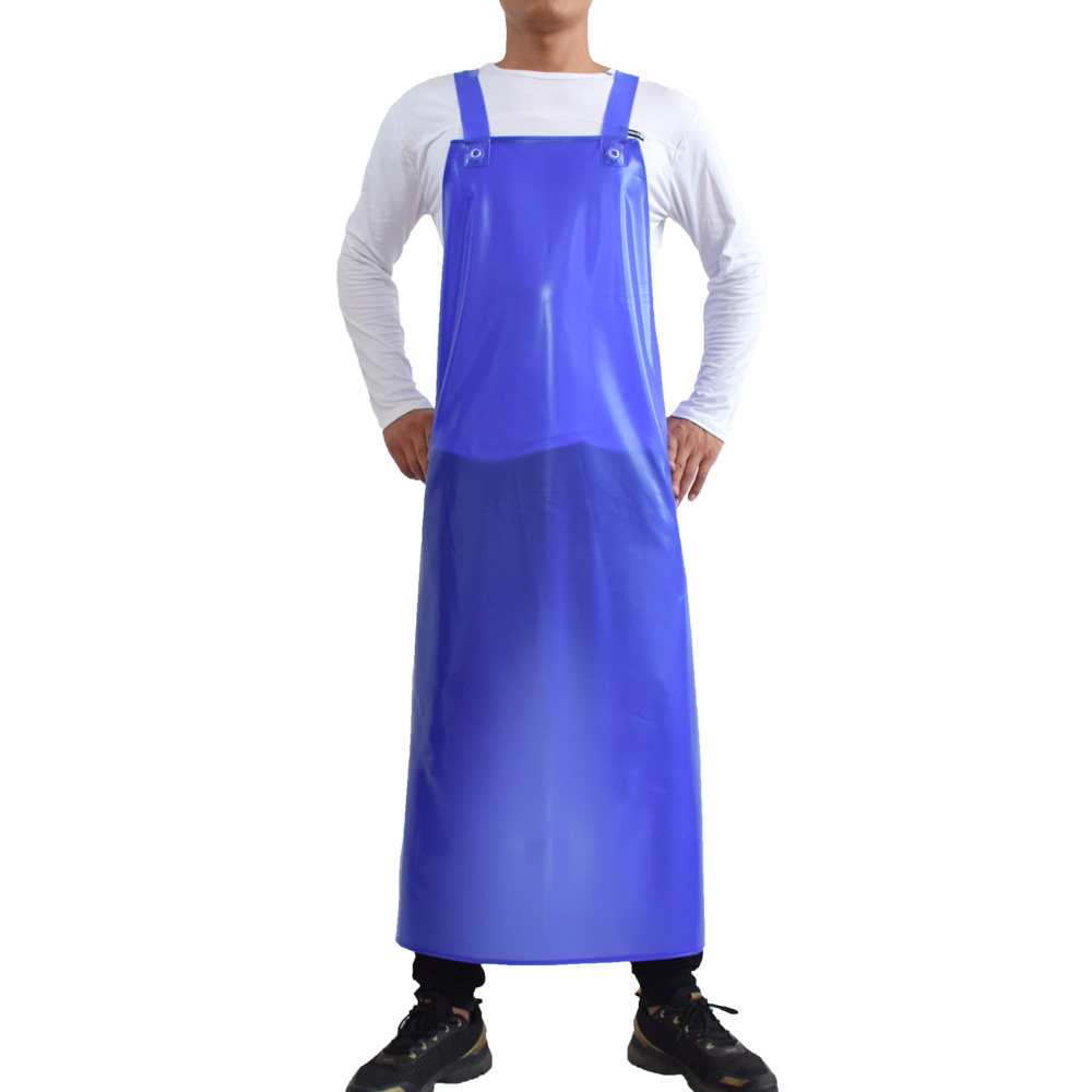 围裙防水防油双肩跨肩耐酸酸碱加厚加长食品厂围裙