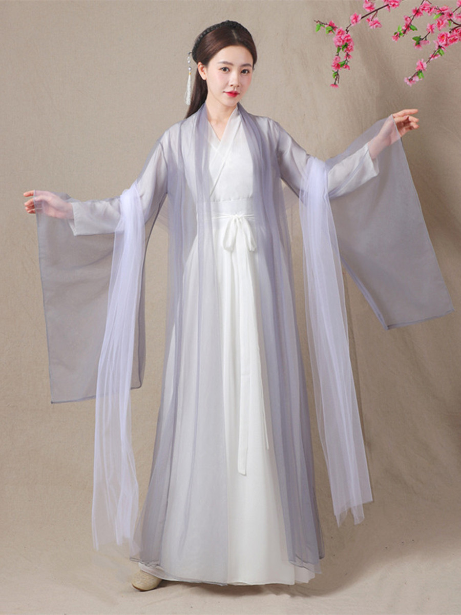 白浅古装中国国风仙气汉服轻纱飘逸演出服三生三世汉服