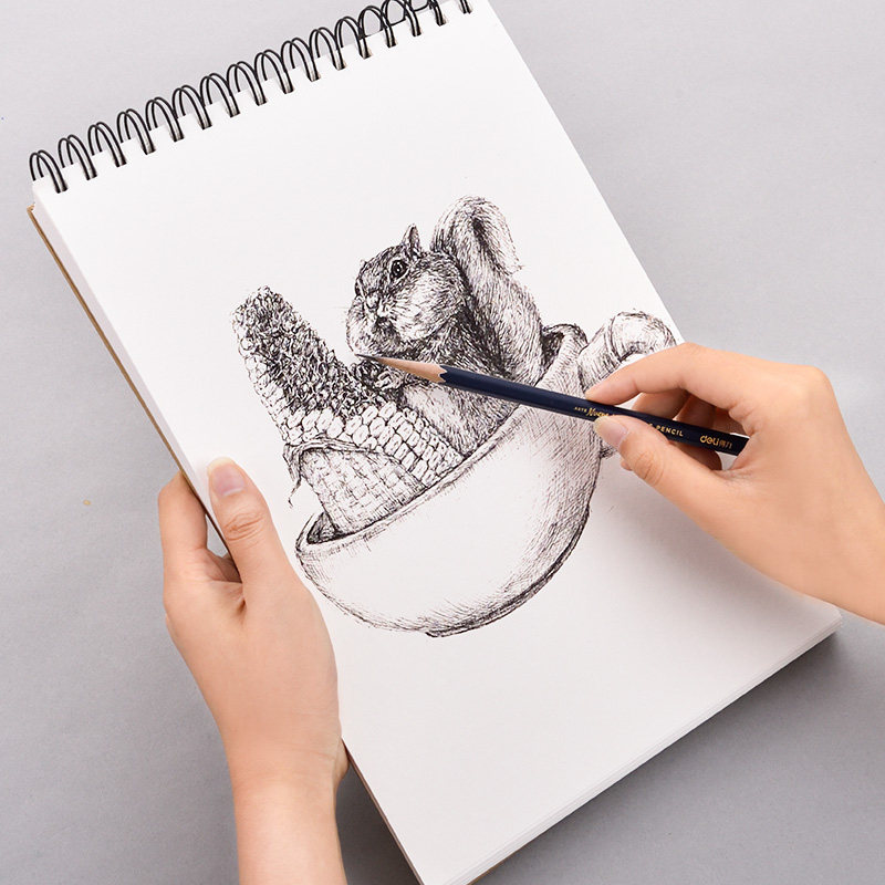 美术白纸素描得力a4儿童初学者学生速写画画素描