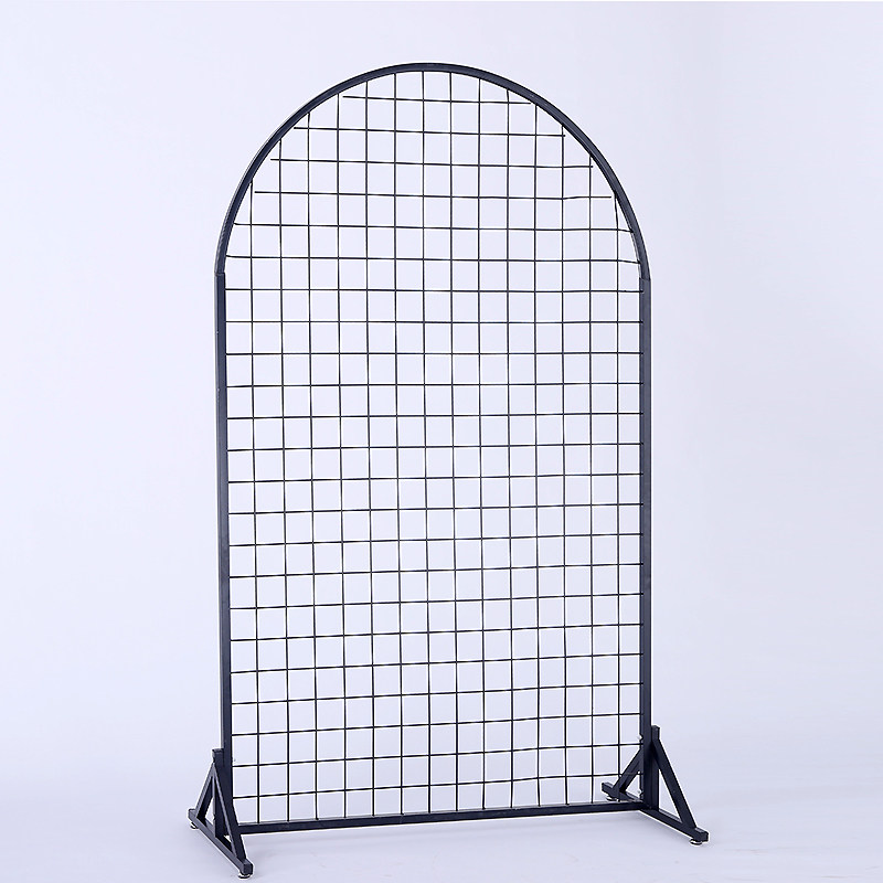 落地铁艺网架立式展示架幼儿园作品网格货架置物架饰品展会铁网片