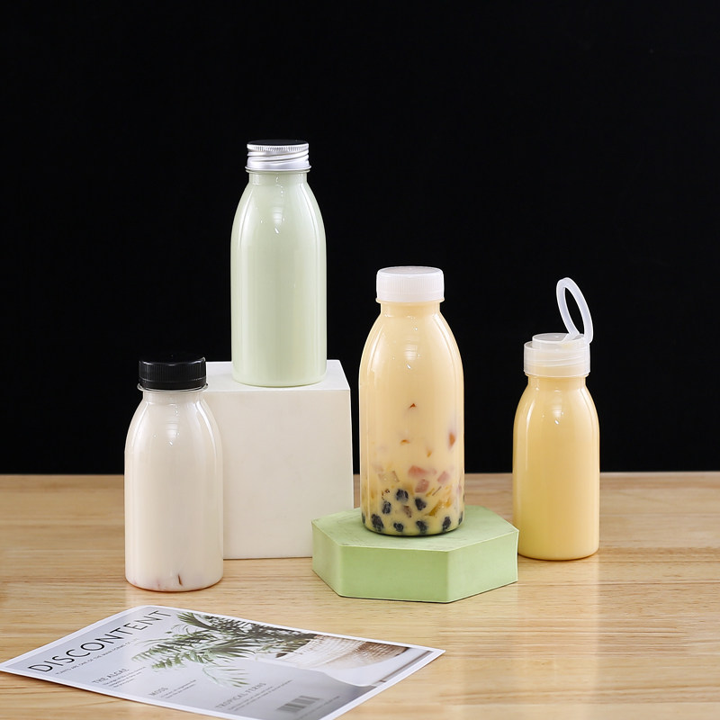 250ml奶茶瓶一次性饮料瓶子pet空瓶杨枝甘露西米露果汁塑料瓶带盖