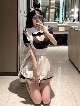 Sexy bed battle underwear robe couple fun exposed maid suit short skirt pure lust cos clothes pajamas