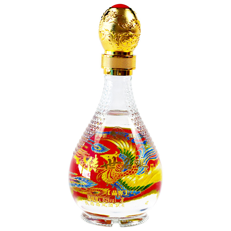西凤酒52度传世名酿品窖高度浓香型白酒礼盒单瓶装500ml