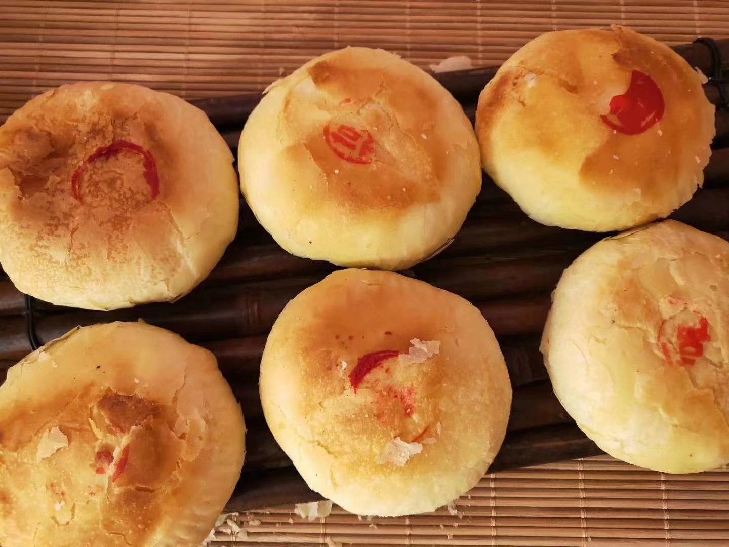 陕北月饼特产绥德德塔雪花手工土炉酥皮糕点月饼