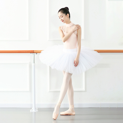 成人茉莉立领绣花拼网体操服女练功服超形体舞蹈芭蕾舞服