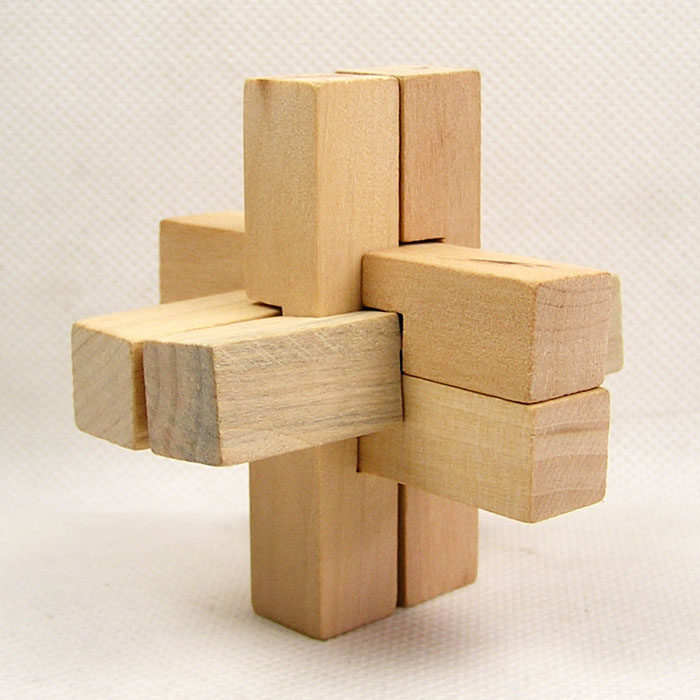 儿童早教思维逻辑6根孔明锁鲁班宝宝益智拼装解锁