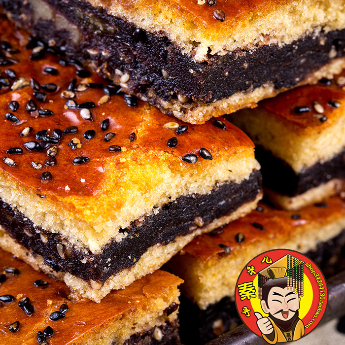 糕点回民街安家豆沙枣泥馅夹沙饼宫廷陕西特产传统中式糕点