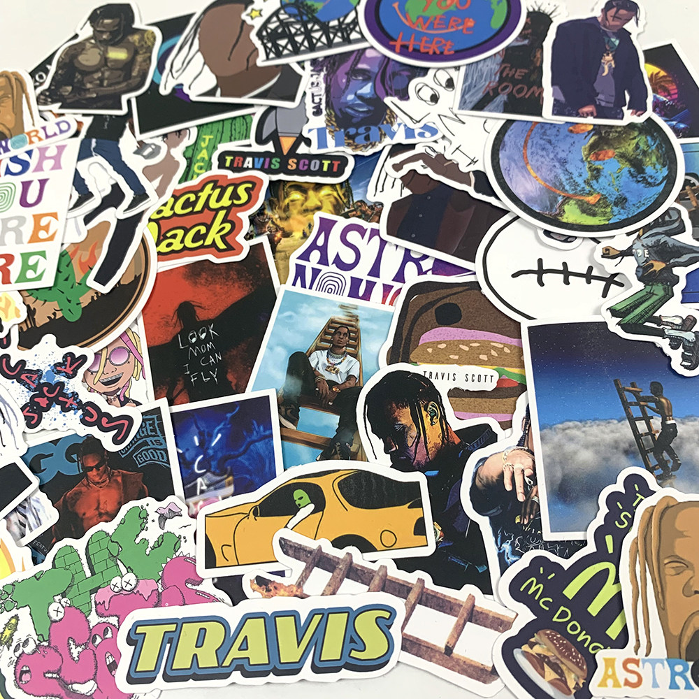 ruleetravisscott欧美hiphop说唱cactusjack嘻哈贴纸手机贴纸