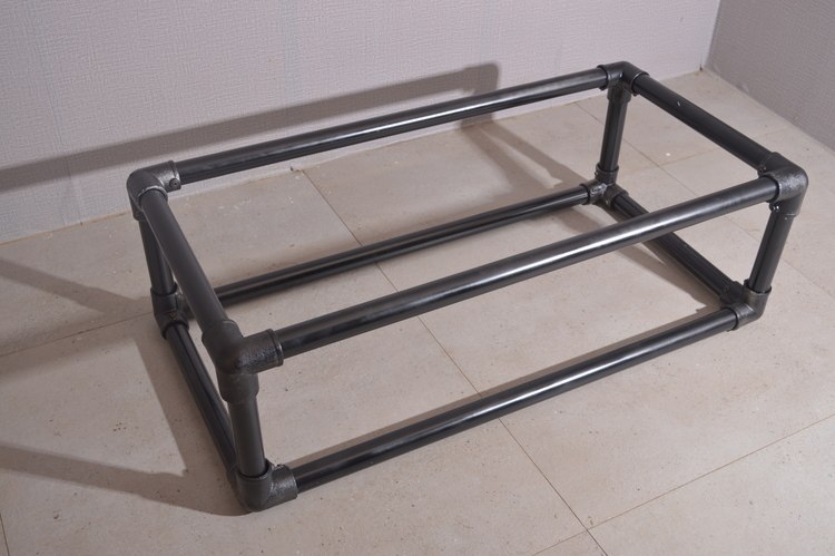 粗粗复古美式铁艺工业风水水管餐桌茶几电脑餐台脚