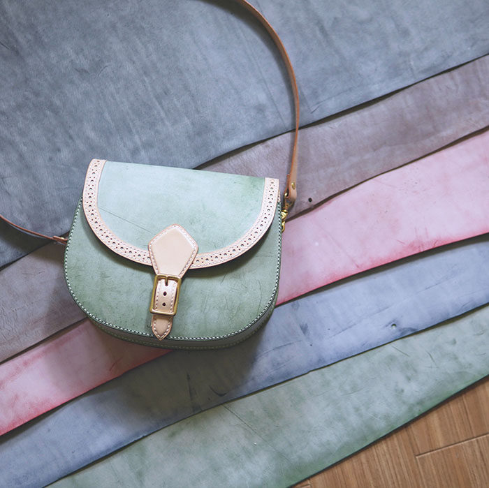 皮匠老王 彩色植鞣革 擦蜡皮 雾蜡皮 皮料分裁 多彩树膏皮散裁