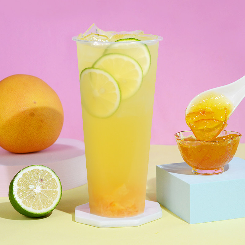 蜂蜜柚子茶酱水果酱柠檬茶水泡冲饮奶茶店专用罐装柚子茶花果茶