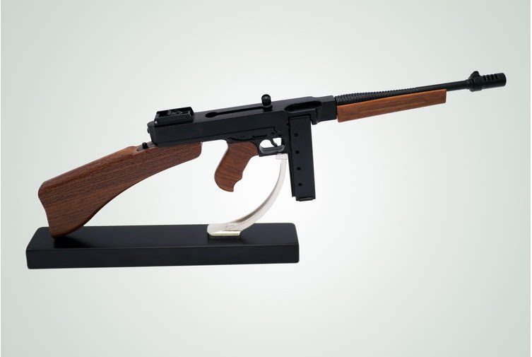 1:3美国汤普森冲锋枪1928金属仿真模型 可拆卸 收藏玩具不可发射