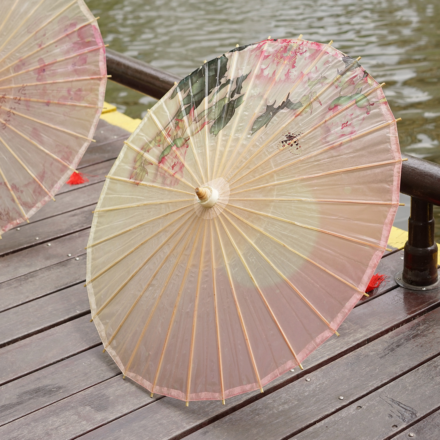防雨防晒油纸伞古风道具实用装饰吊顶桐油伞中工艺伞