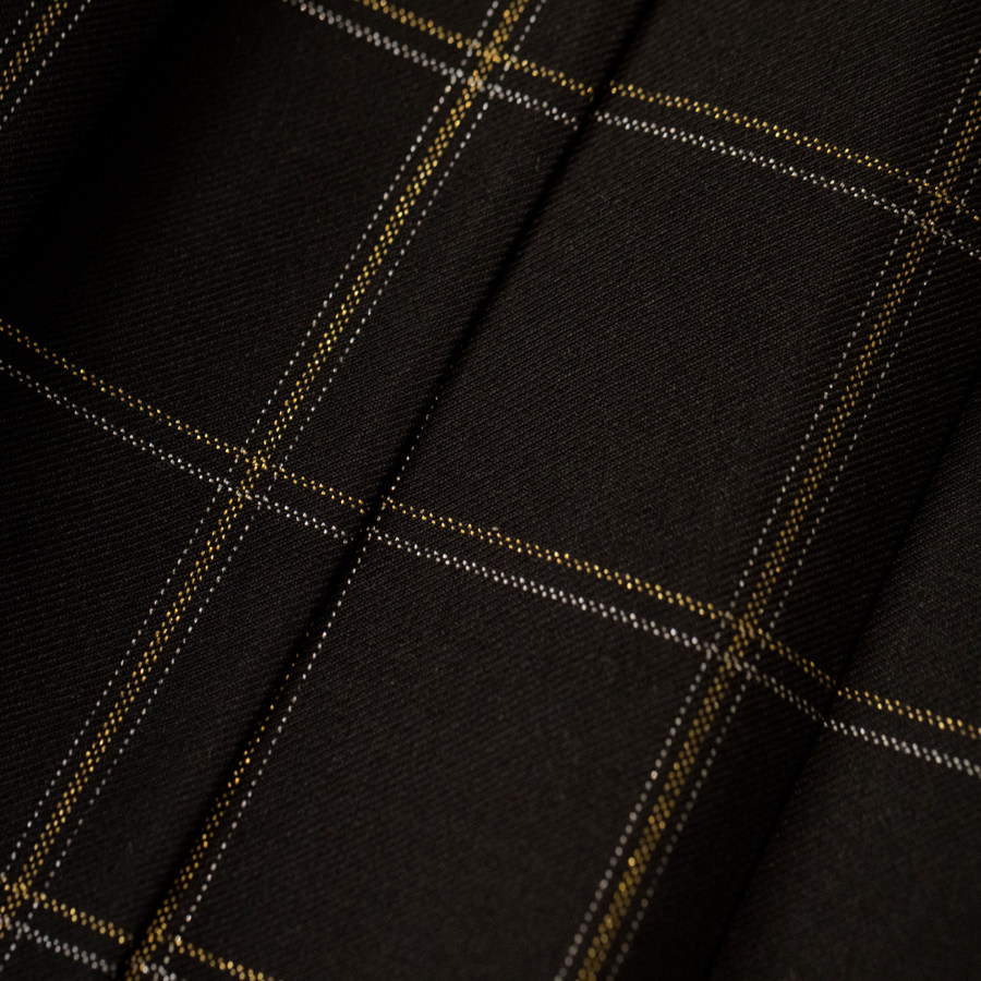 彩虹定制银线金银线黑色纯色研究所正统格裙制服jk