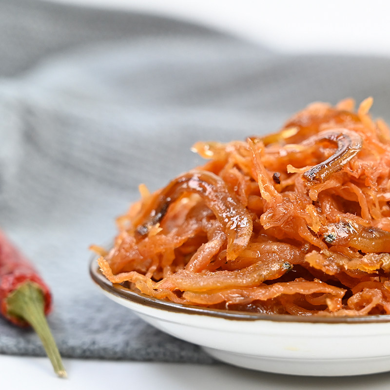 小镇姑娘鱼香肉丝银鱼真的有鱼鸡胸独立小包包装鸡肉零食