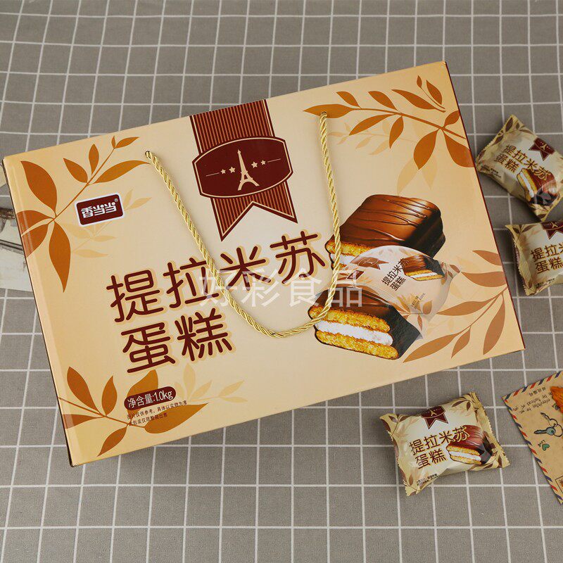 香当当提拉米苏蛋糕礼盒装1kg网红零食早餐面包整箱糕点点心包邮