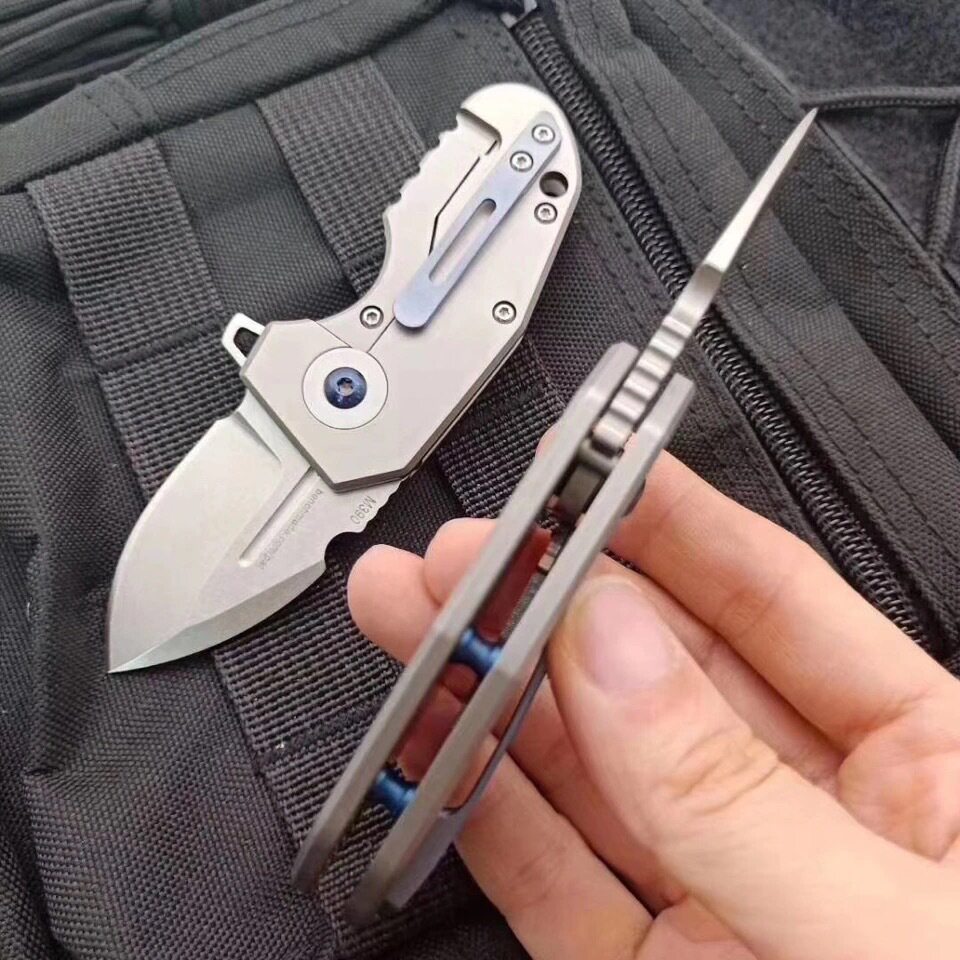 m390edc户外随身折叠迷你钛合金硬度高硬度小刀其他户外刀具