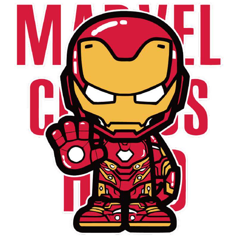 图案漫威复联钢铁蜘蛛侠卡通灭霸死侍衣服热转印布贴