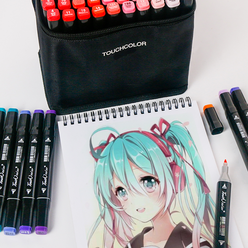 套装动漫马克初学者全套小学生48色彩笔画笔绘画马克笔