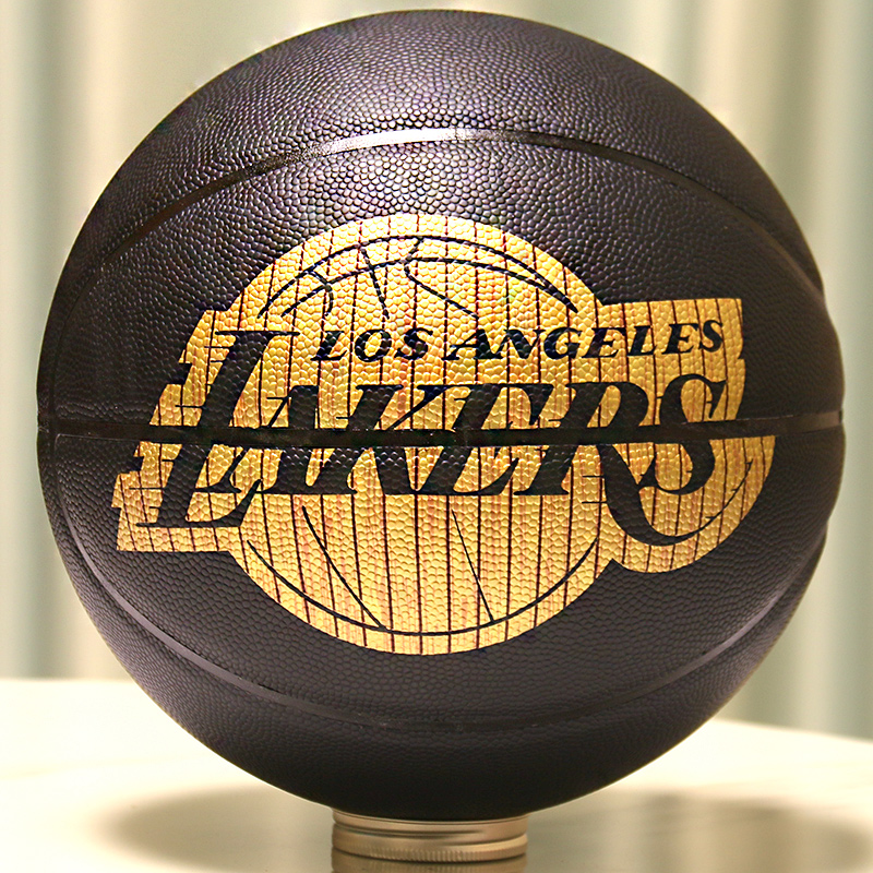 斯伯丁官方正品队徽系列湖人队七号比赛学生室内篮球