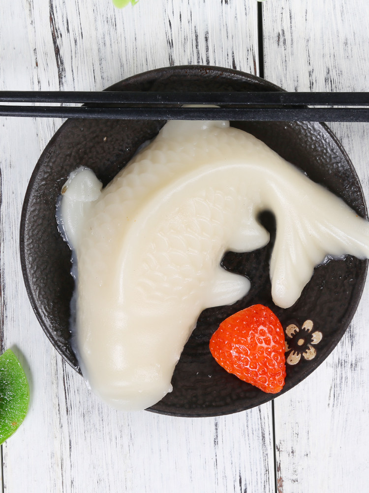 年糕花样锦鲤鲤鱼可爱糍粑鱼形盒装2盒半价年糕