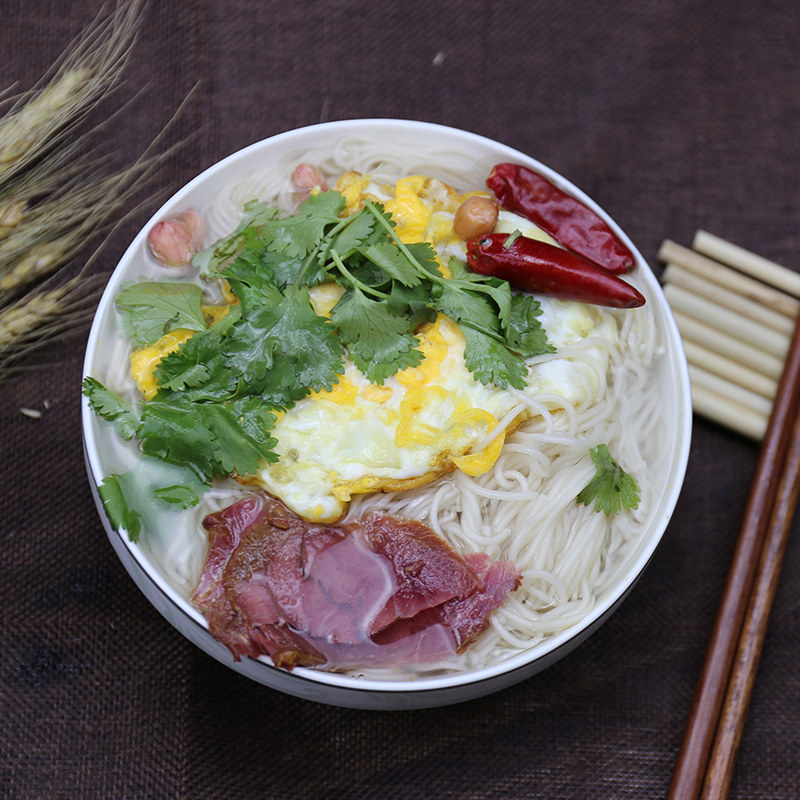 旺鑫潢川空心贡面河南老字号信阳手工挂面整盒面条