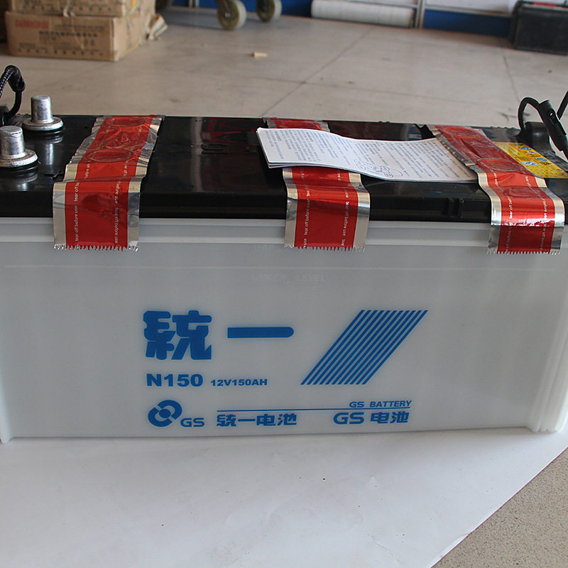 天津统一蓄电池n15012v150ah汽车船舶发电机专用启动起动型