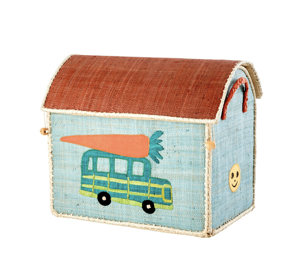 收纳丹麦rice手工植物编织储物箱玩具衣物杂物收纳箱