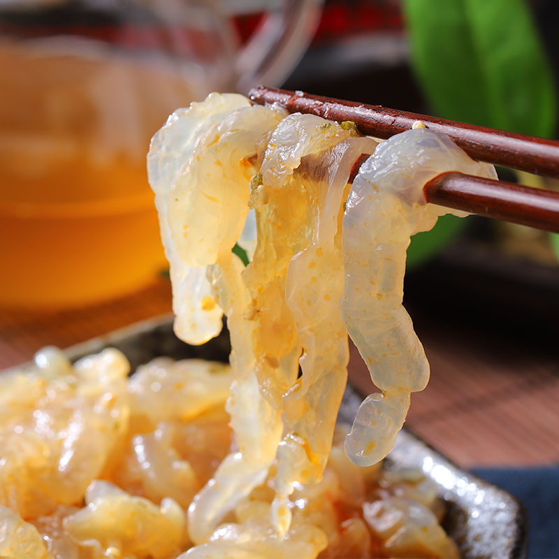 海蜇即食香辣爽脆凉拌火锅香油麻辣海鲜小吃海蜇