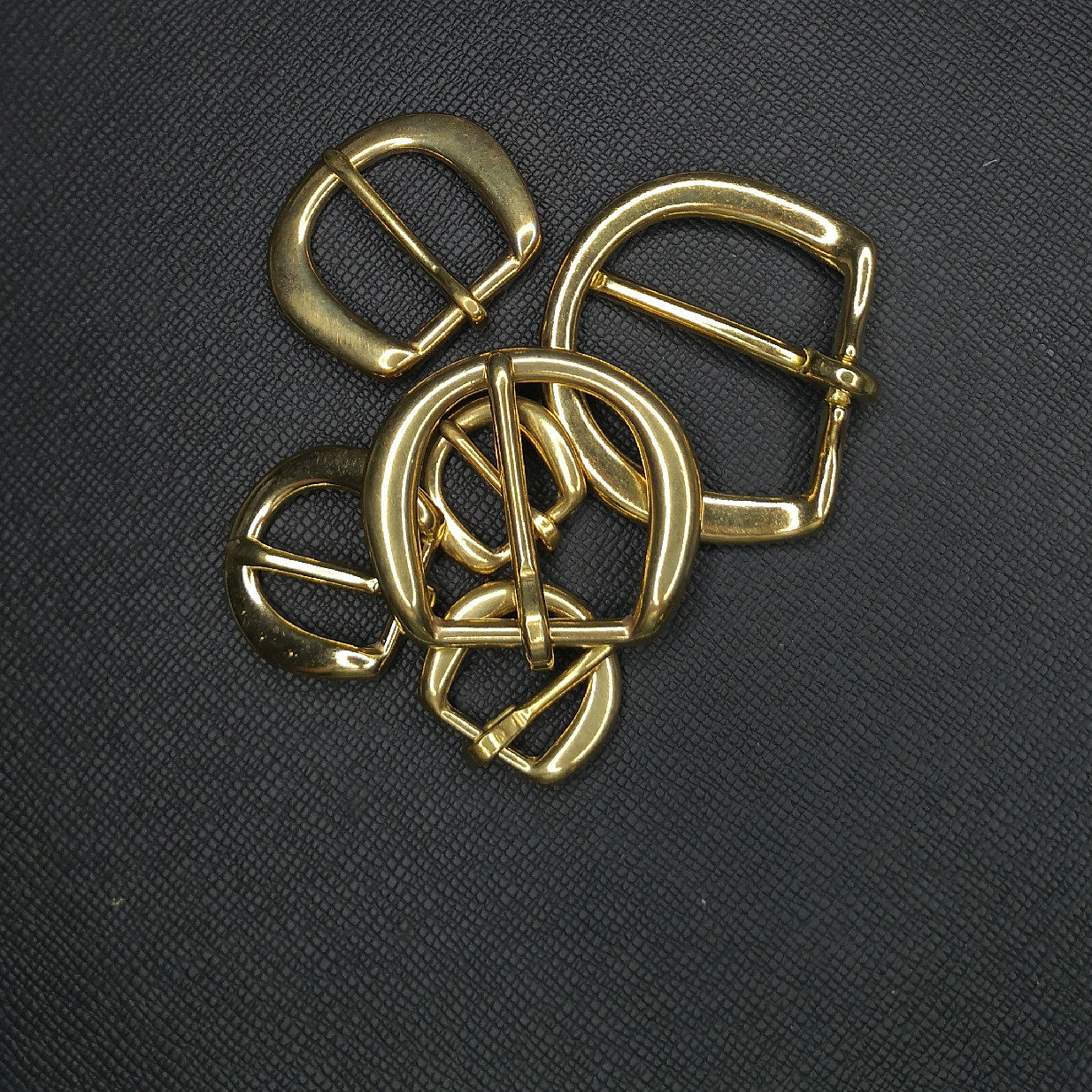 黄铜圆形皮带扣手工diy配件纯铜实心背带肩带皮带扣