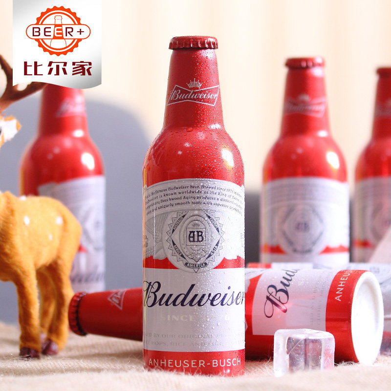 百威新年限量啤酒国产红瓶铝罐355ml6瓶红色啤酒