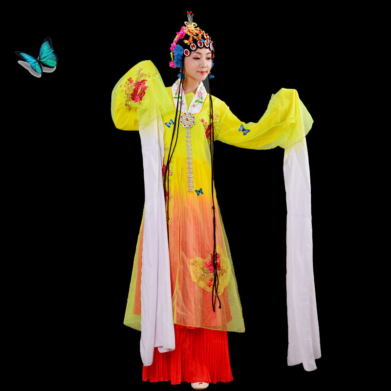 京剧戏曲曲水袖女花旦中国国风戏服梨园春新款民族服装