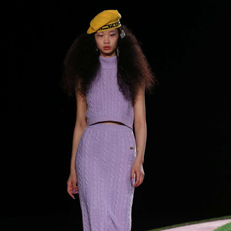 羊毛国现gcds品牌授权走秀三色贝雷帽薄款毛帽帽子