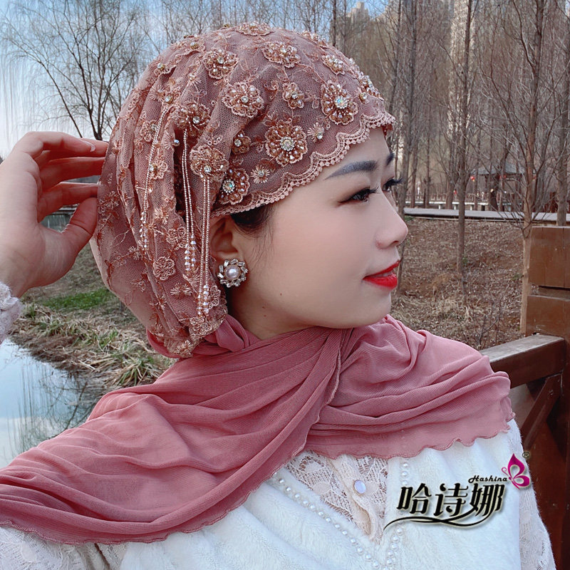 哈诗娜头巾打底爆款盖头白发新款包头巾民族回族围巾