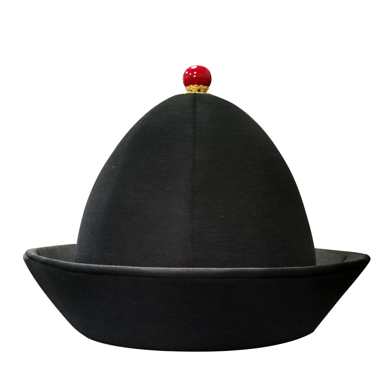 布许原创复原原明制折檐帽奓檐帽明汉服配帽帽子