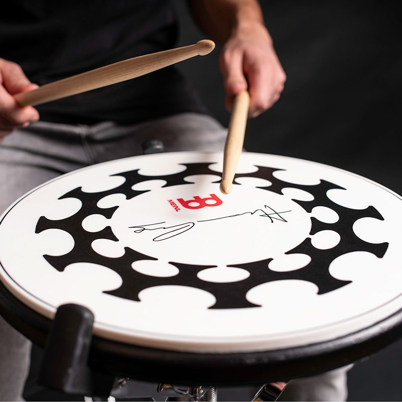 meinl麦尔12寸哑鼓套装初学入门架子鼓基本功练习哑鼓垫