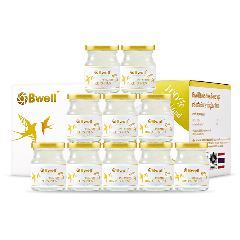泰国bwell木糖醇即燕窝孕妇老人营养滋补品75ml鲜炖即食燕窝