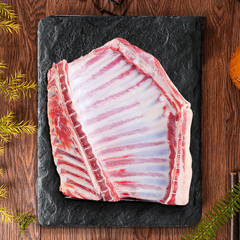 羊肉宁鑫盐池滩羊带脊羊排4斤新鲜现杀冷冻生羊排