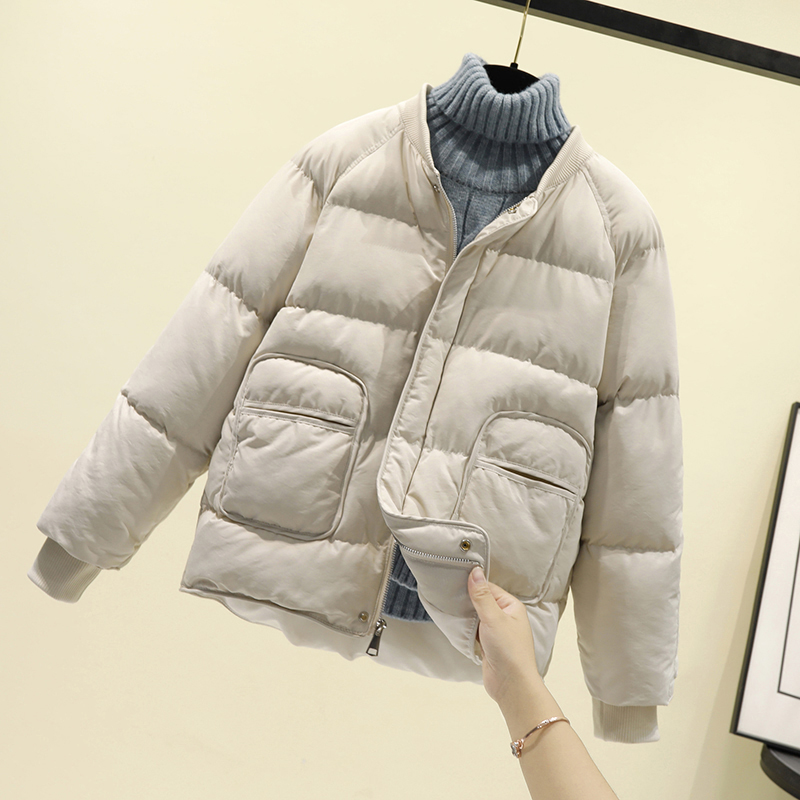 棒球服棉服女冬季2022新款韩版宽松小个子短款加厚棉袄棉衣外套潮