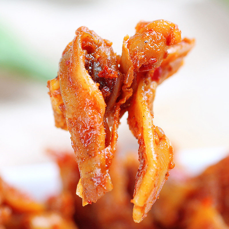 滋味香辣脆骨14g田螺10g鱿鱼14g30袋整盒湖南猪肉类