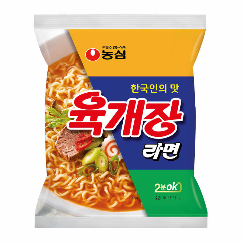 韩国进口食品 nongshim农心牛肉汤面116g 袋装 方便面 继承者同款