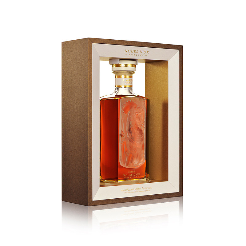 贺迪hardy法国原瓶进口洋酒extra系列金禧干邑白兰地