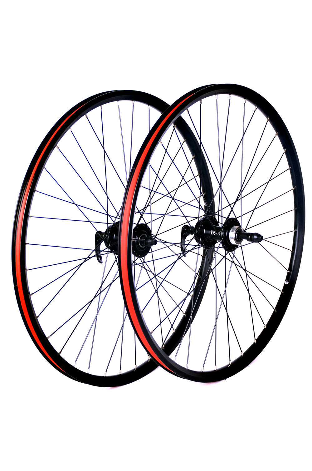 cross超高性价275寸铝合金双层碟刹轮组六钉旋飞自行车轮组