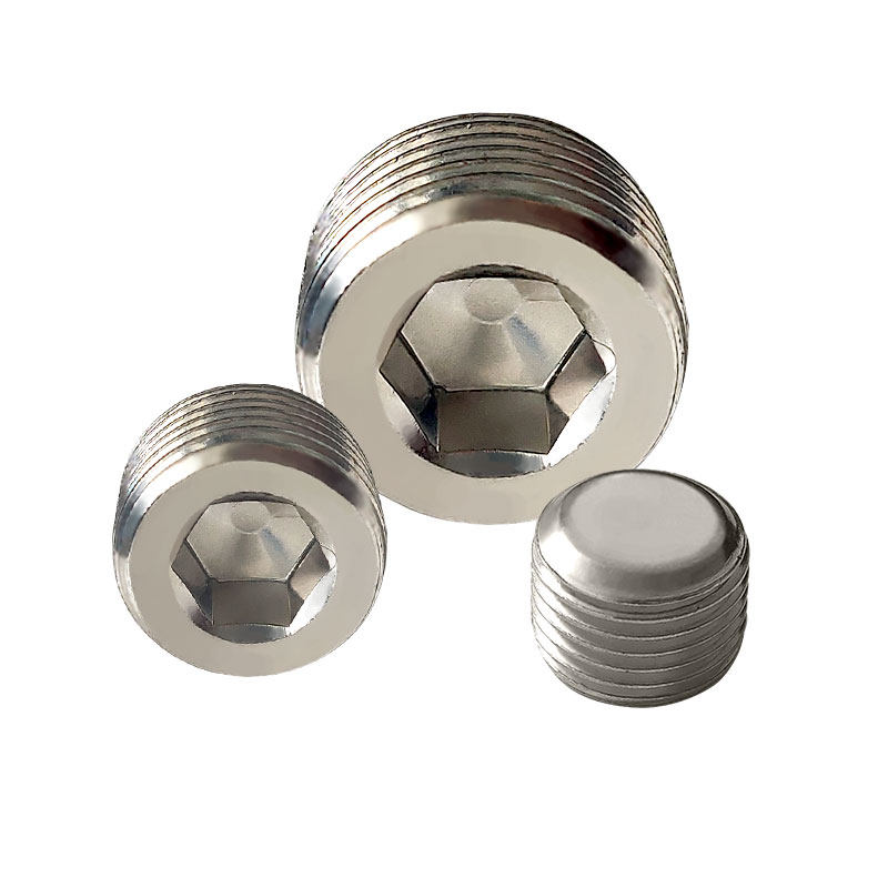 气动接头 丝堵 内六角堵头bd-01/02/03/04 1/8 1/4 3/8 1/2