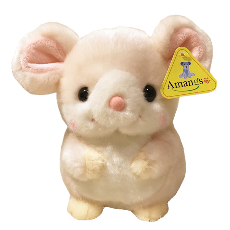 正版amangs小老鼠公仔毛绒玩具可爱爱仓鼠宝宝玩偶鼠年毛绒布艺类玩具