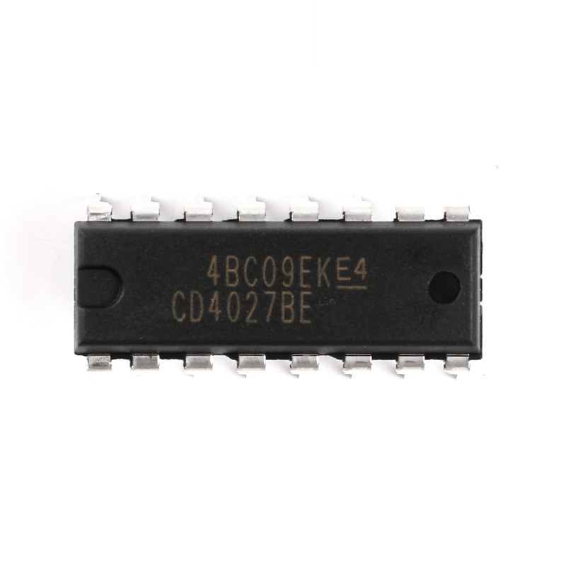 原装正品 直插 cd4027be 芯片 双j-k主从触发器 dip-16