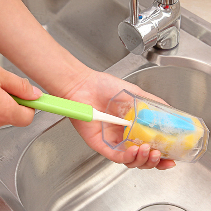 晴天街-我的返利网 居家 家用杯刷洗杯子刷子长柄清