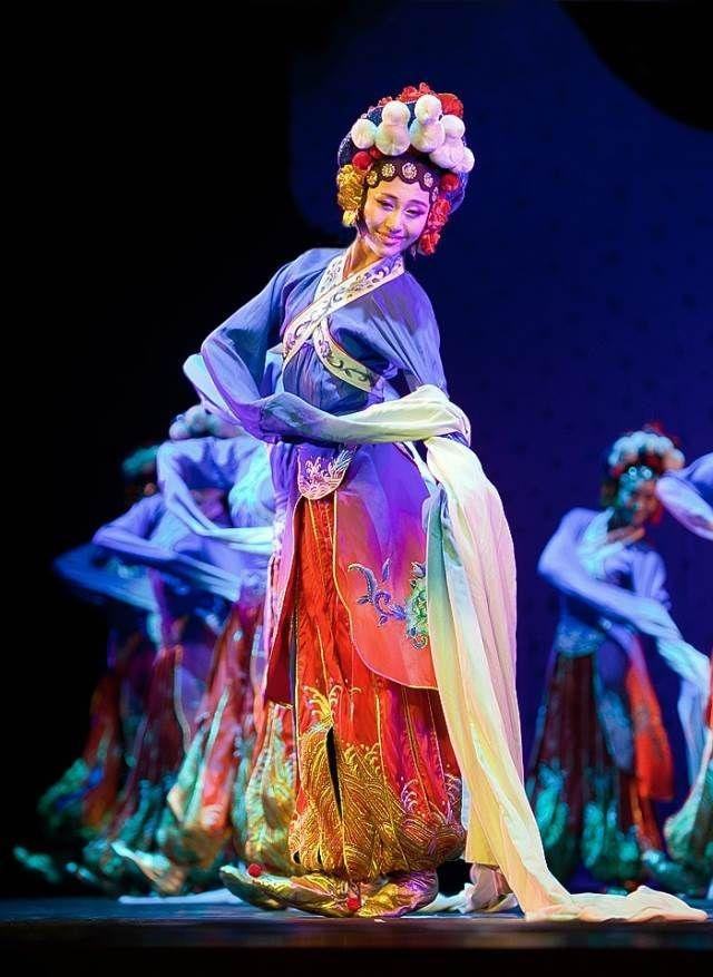 京剧新品舞台戏曲服装夜深深沉民族舞花旦水袖连衣裙