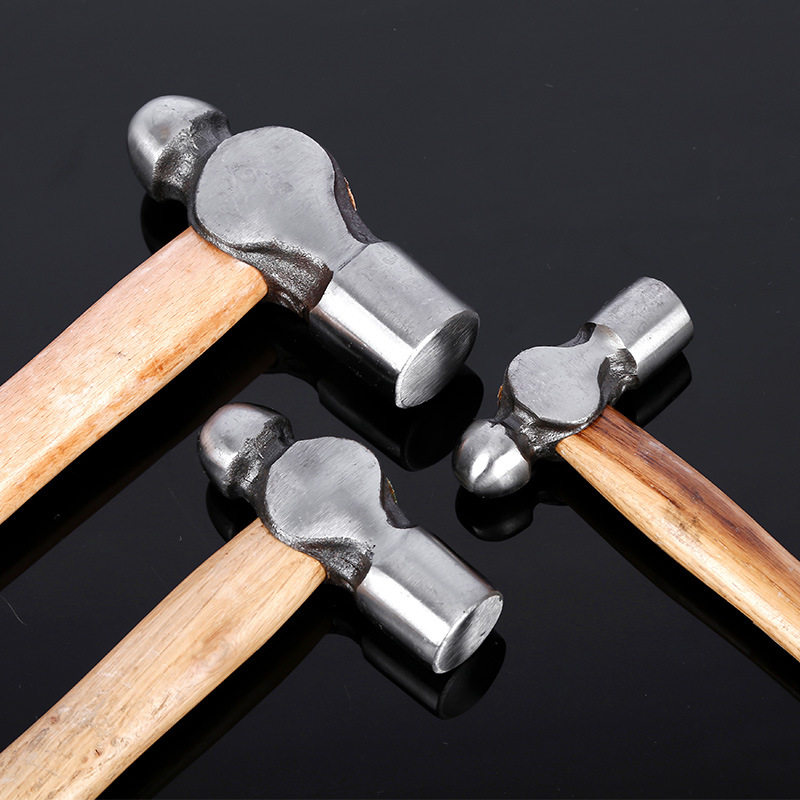 锤子圆头家用铁锤榔头纯钢手锤奶头锤小迷你圆头锤